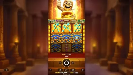 Tut's Treasure Tower slot screenshot 3