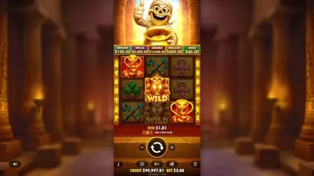Tut's Treasure Tower slot screenshot 2