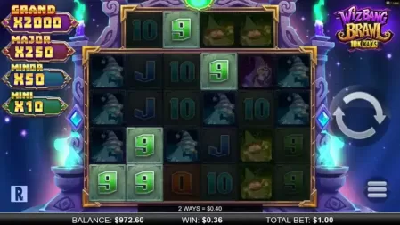 Wizbang Brawl 10K Ways slot screenshot 2