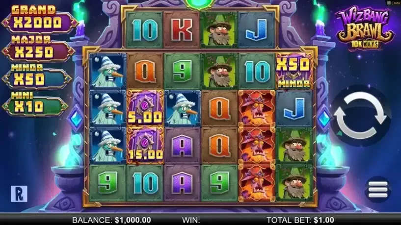 Wizbang Brawl 10K Ways slot screenshot