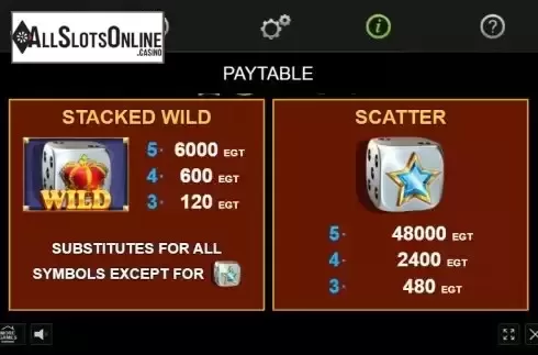 Special symbols screen