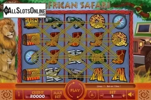 Reels screen. African Safari (X Card) from X Card