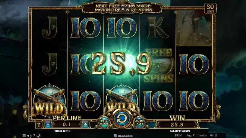 Age Of Pirates slot screenshot 2