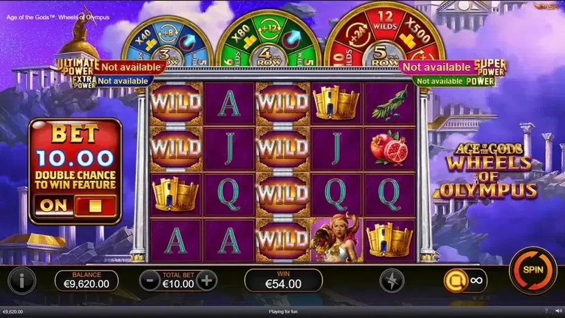 Age of the Gods Wheels of Olympus slot screenshot 1