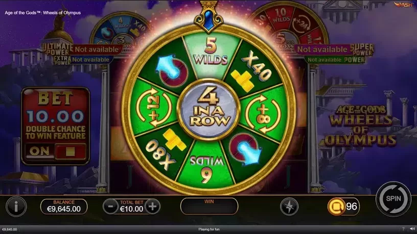 Age of the Gods Wheels of Olympus slot screenshot 4