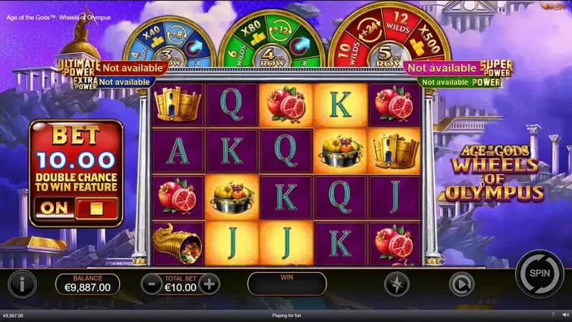 Age of the Gods Wheels of Olympus slot screenshot 2