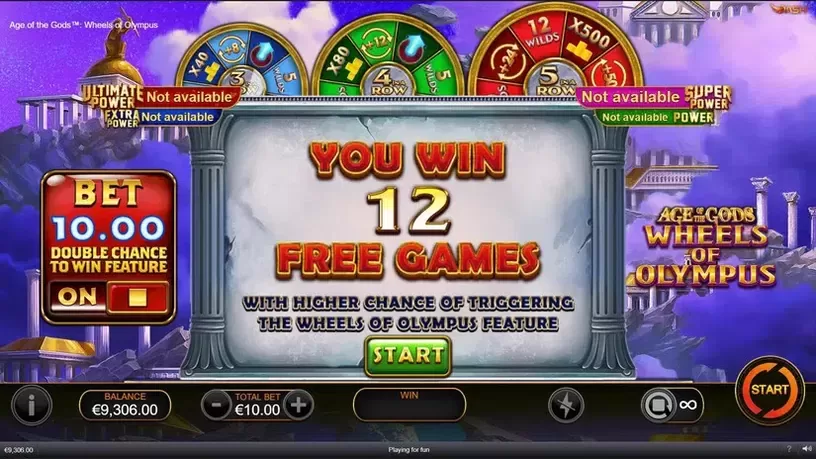 Age of the Gods Wheels of Olympus slot screenshot 5