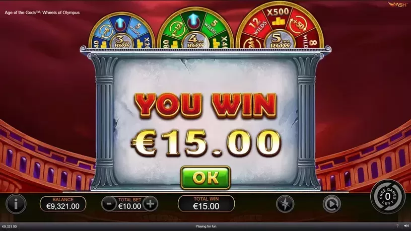Age of the Gods Wheels of Olympus slot screenshot 6