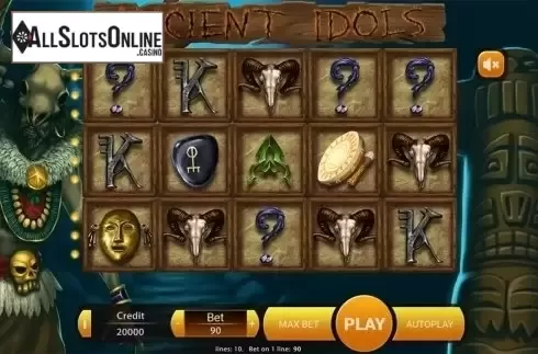 Reels screen. Ancient Idols from X Play
