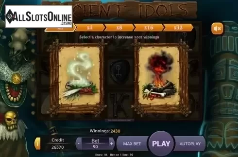 Bonus game . Ancient Idols from X Play