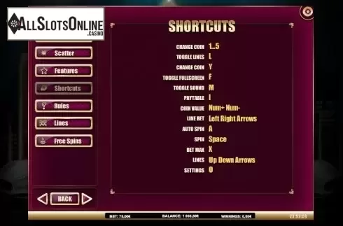 Paytable 4. Best Things in Life from iSoftBet