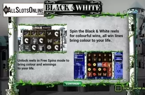 Start Screen. Black and White (Jade Rabbit Studios) from Jade Rabbit Studios