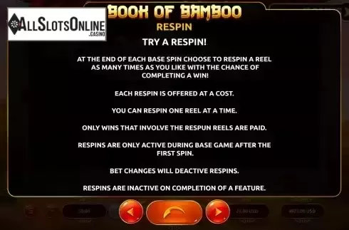 Respin screen