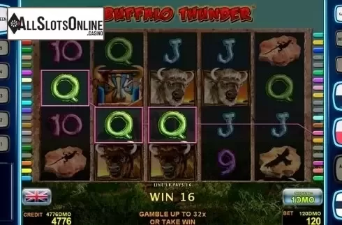 Game workflow 2. Buffalo Thunder Deluxe from Novomatic