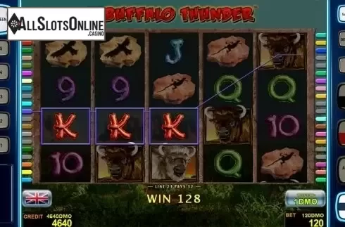 Game workflow . Buffalo Thunder Deluxe from Novomatic