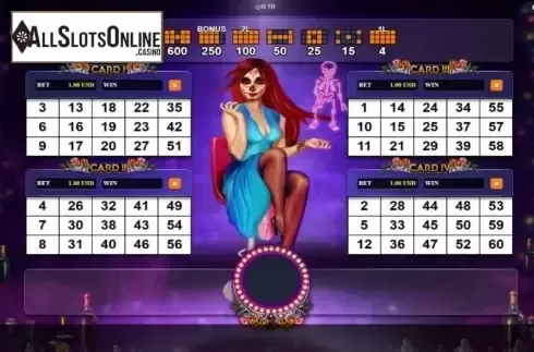 Game Screen. Cabaret Dancing Bones from Betixon