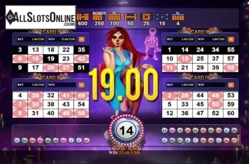 Win Screen. Cabaret Dancing Bones from Betixon