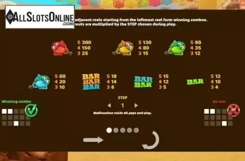 Paytable 1