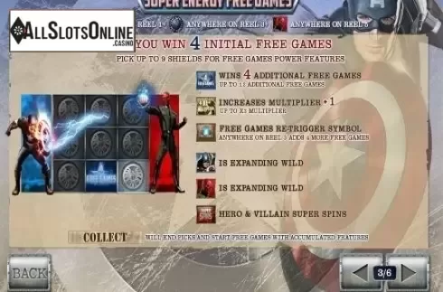 Free Spins. Captain America from Playtech