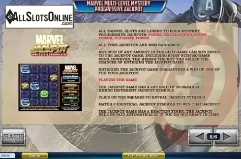 Jackpot. Captain America from Playtech