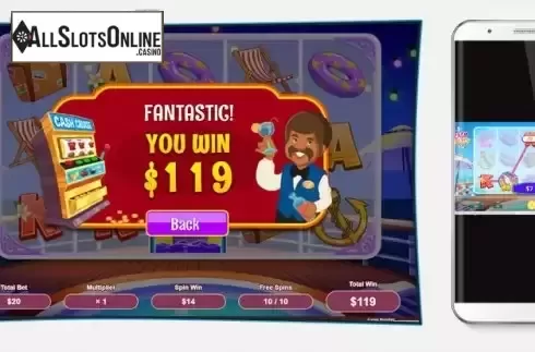 Total Win in Free Spins Screen