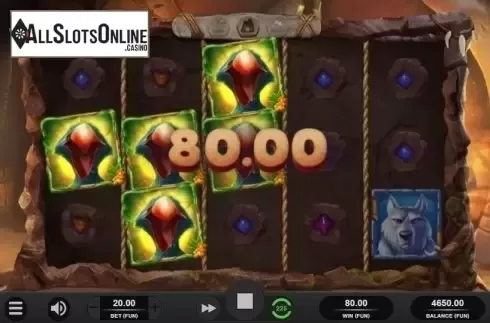 Win Screen 1. Caveman Bob from Relax Gaming