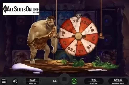 Bonus Wheel. Caveman Bob from Relax Gaming