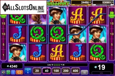 Win Screen 2. Circus Brilliant Egypt Quest from EGT