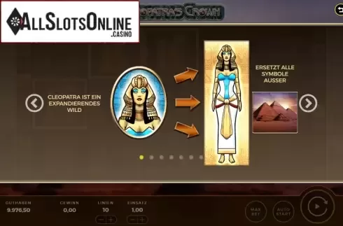 Features 1. Cleopatra's Crown from Bally Wulff