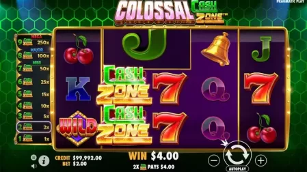Colossal Cash Zone slot screenshot 2