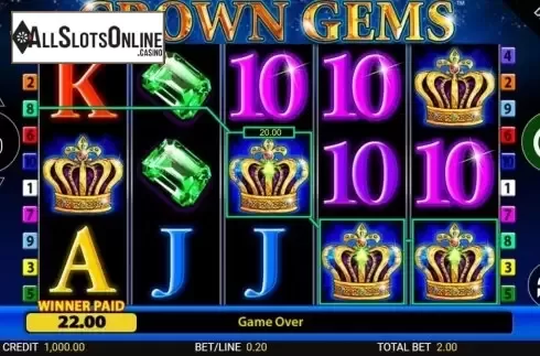 Win Screen 2. Crown Gems from Reel Time Gaming