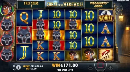 Curse of the Werewolf Megaways slot screenshot 4