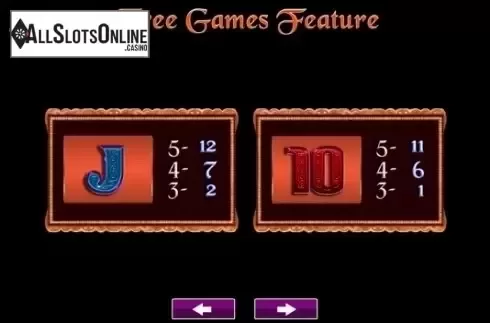 Paytable 4. Dangerous Beauty from High 5 Games
