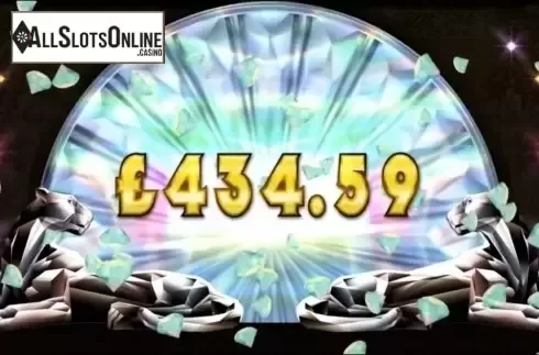 Bonus game win screen. Diamond Empire from Triple Edge Studios