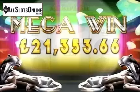 Mega win screen. Diamond Empire from Triple Edge Studios