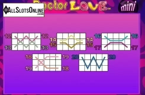 Paytable 5. Doctor Love Mini from NextGen