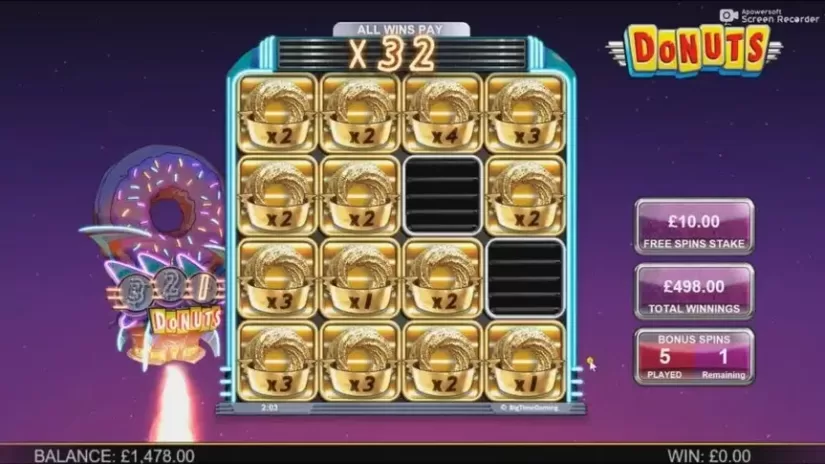 Donuts slot screenshot 2