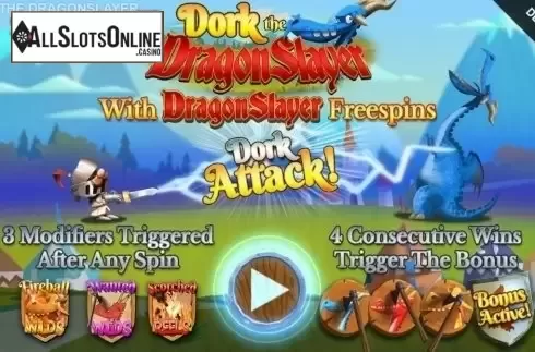 Start Screen . Dork the Dragon Slayer from Blueprint