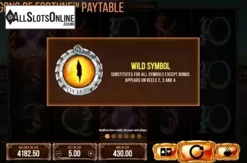 Wild Symbol. Dragons of Fortune from SYNOT