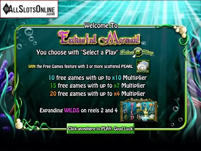 Game features. Enchanted Mermaid from NextGen