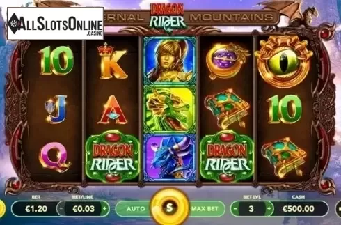 Reel Screen. Eternal Mountains: Dragon Rider from Slotmotion