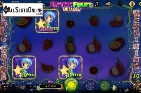 Scatter. Exotic Fruit Deluxe from Booming Games