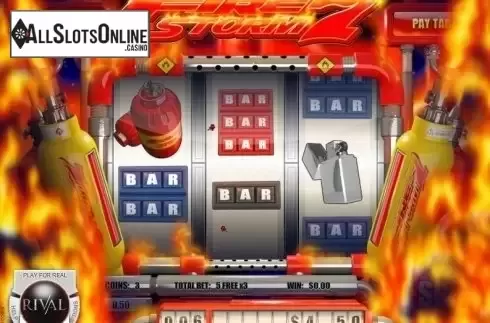 Reels screen. Firestorm 7 from Rival Gaming
