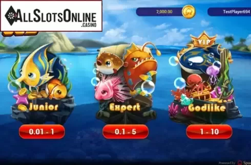 Start screen. Fishing God from Spadegaming