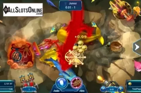 Win screen 1. Fishing God from Spadegaming