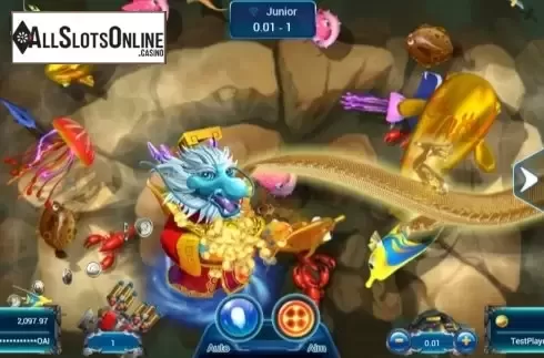 Win screen 2. Fishing God from Spadegaming