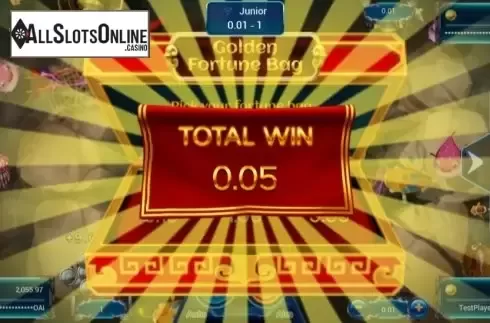 Win screen 4. Fishing God from Spadegaming