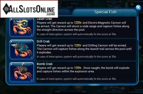 Paytable 2. Fishing God from Spadegaming