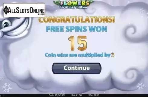 Screen4. Flowers Christmas Edition from NetEnt