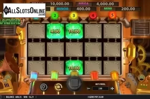 Win Screen. Gem Machine from Bally
